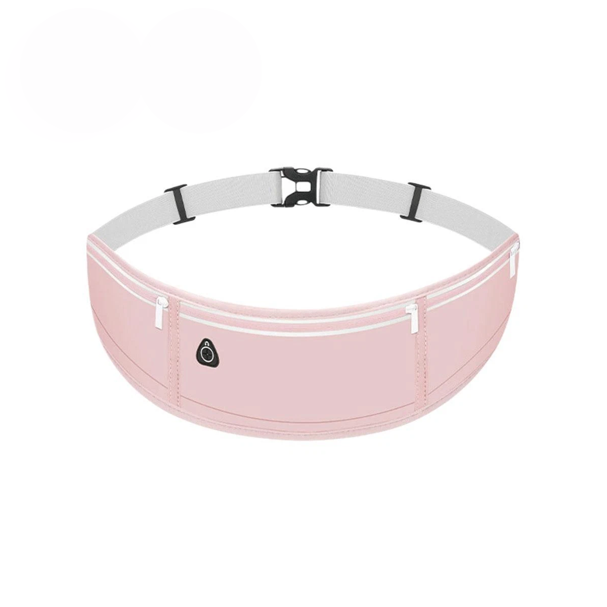 Running Waist Bag Mobile Phone Holder Fitness Sports Small Pouch Adjustable Belt - Dusty Pink