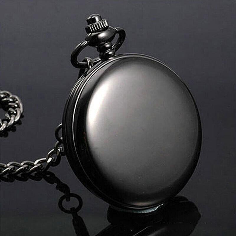 Antique Retro Mechanical Skeleton Steampunk Mens Pocket Watch Open Case Chain Au - White
