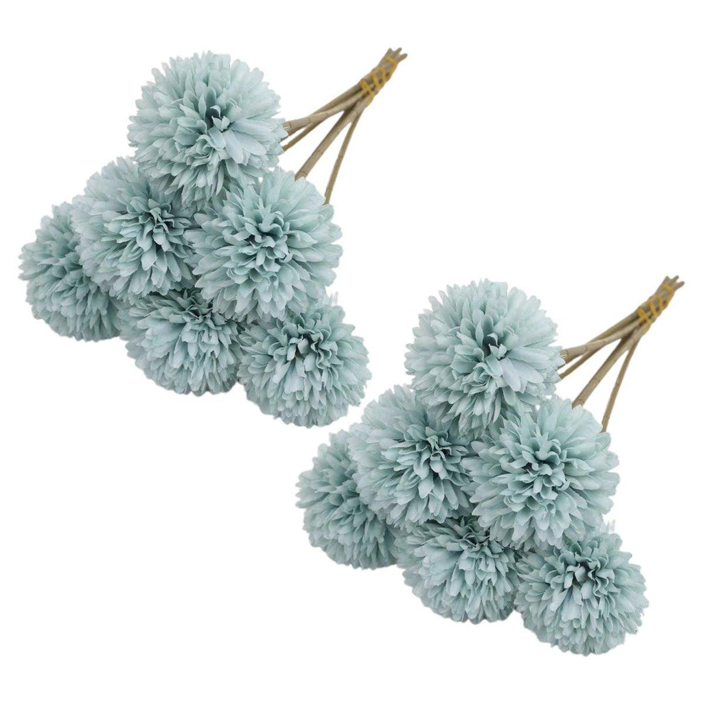 12pcs Artificial Dandelion Fake Flower Simulation Arrangement Desktop Decoration - Purple