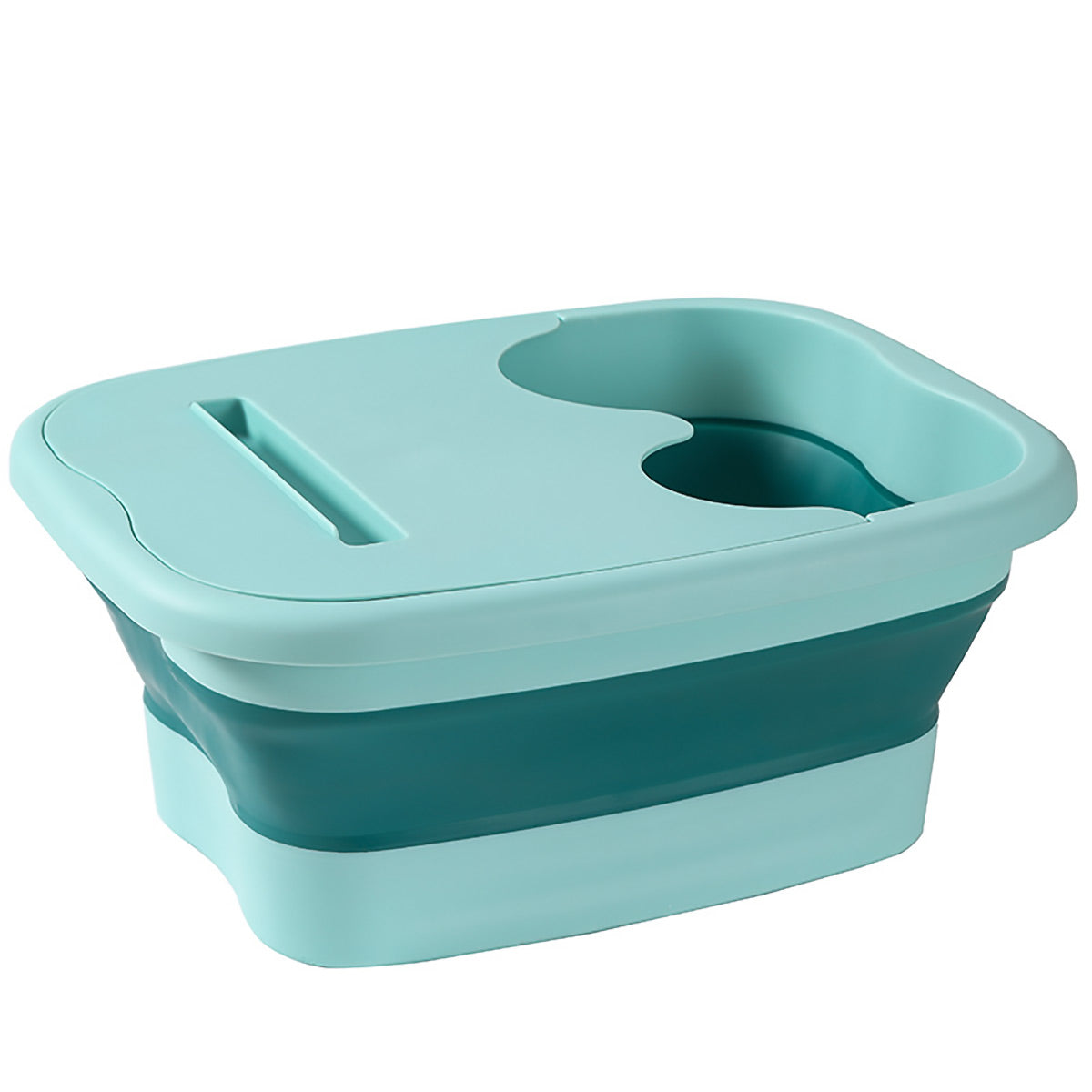 Foldable Foot Tub Portable Large Capacity Foot Basin for Home Bathroom Spa and Travel - Green