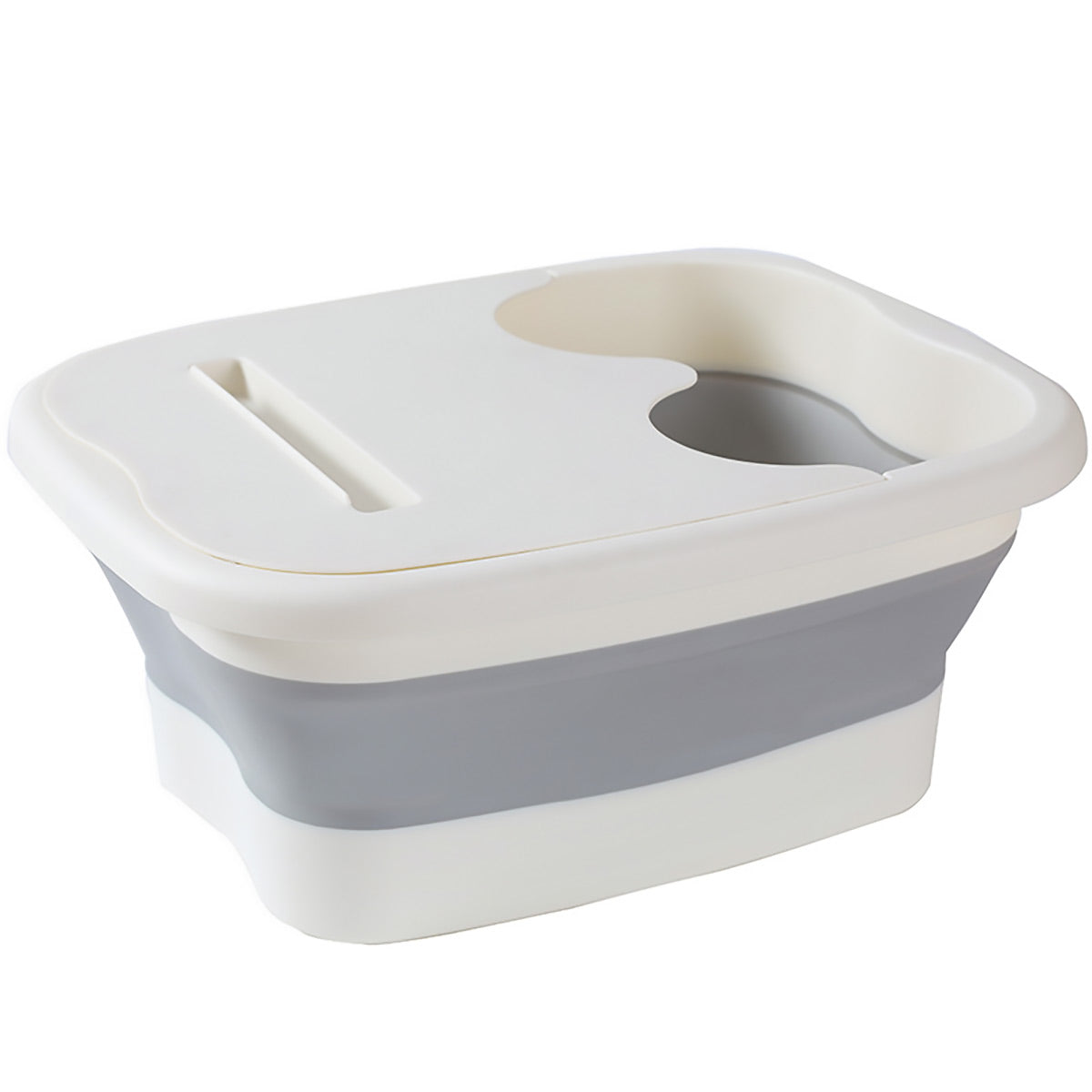 Foldable Foot Tub Portable Large Capacity Foot Basin for Home Bathroom Spa and Travel - Pink