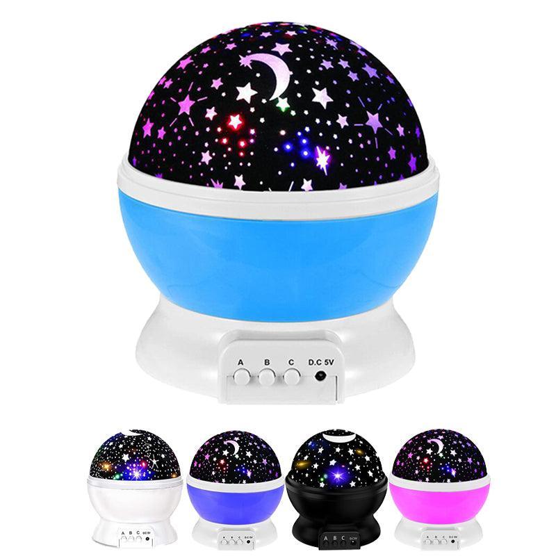 LED Night Star Galaxy Projector Rotating Lamp for Bedroom Ambience and Gift Use - Blue