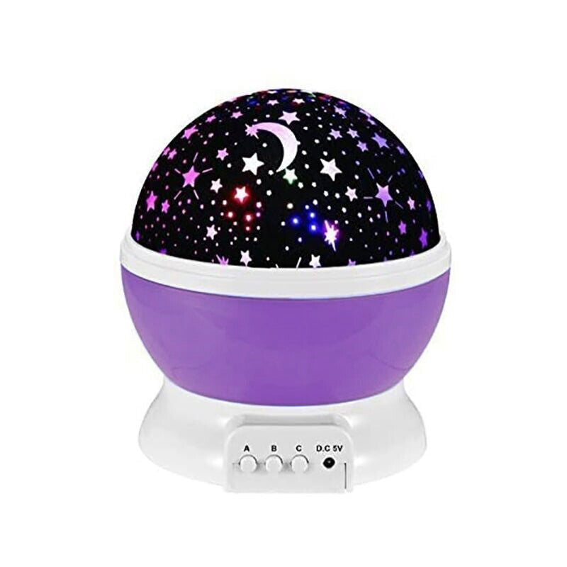 LED Night Star Galaxy Projector Rotating Lamp for Bedroom Ambience and Gift Use - Pink