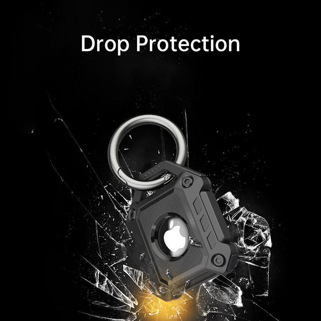 Waterproof Apple AirTag Protective Case TPU Cover Air Tag Tracker Loop Holder - Green