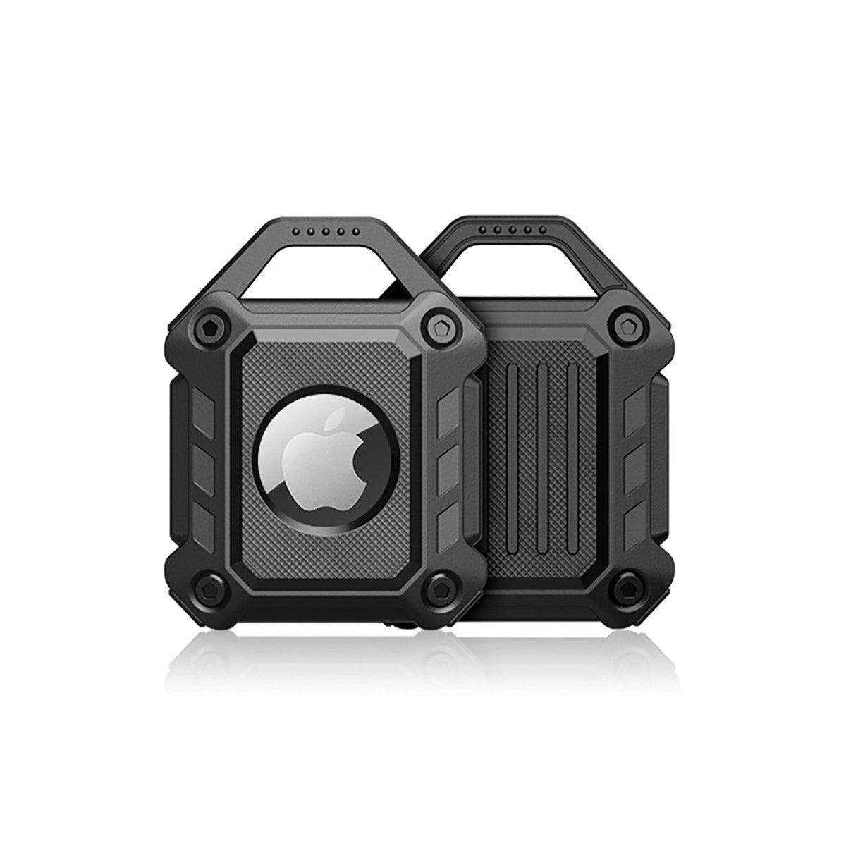 Waterproof Apple AirTag Protective Case TPU Cover Air Tag Tracker Loop Holder - White