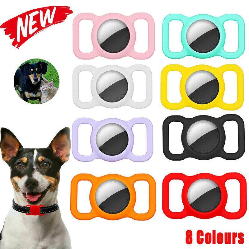 Silicone Collar Attachment Case Compatible with Tracking Device for Pets - Black