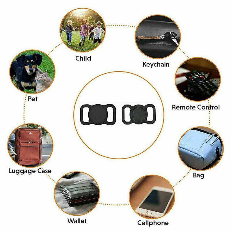 Silicone Collar Attachment Case Compatible with Tracking Device for Pets - Green