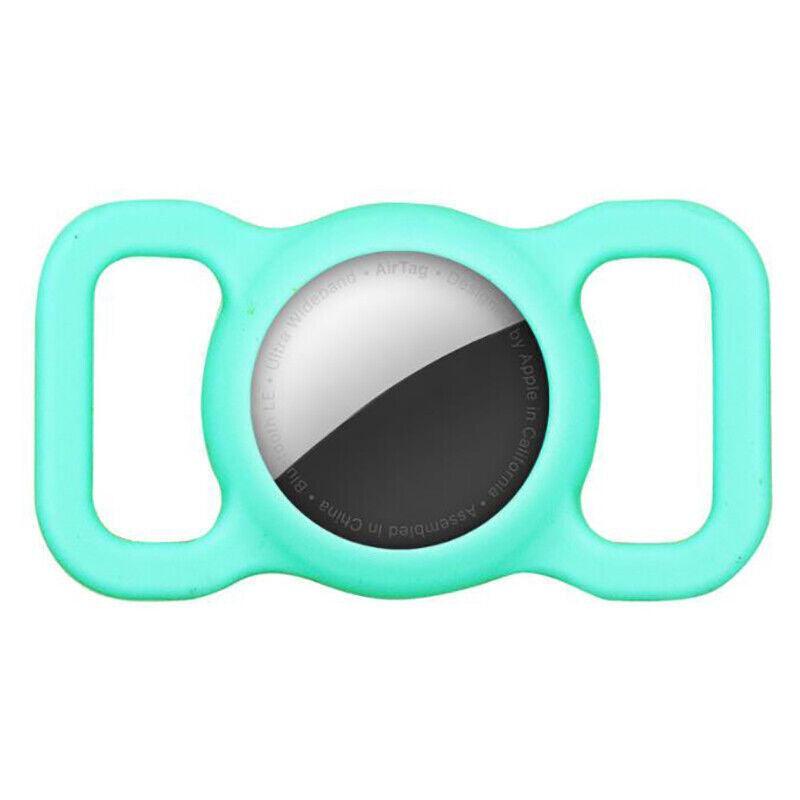 Silicone Collar Attachment Case Compatible with Tracking Device for Pets - Green