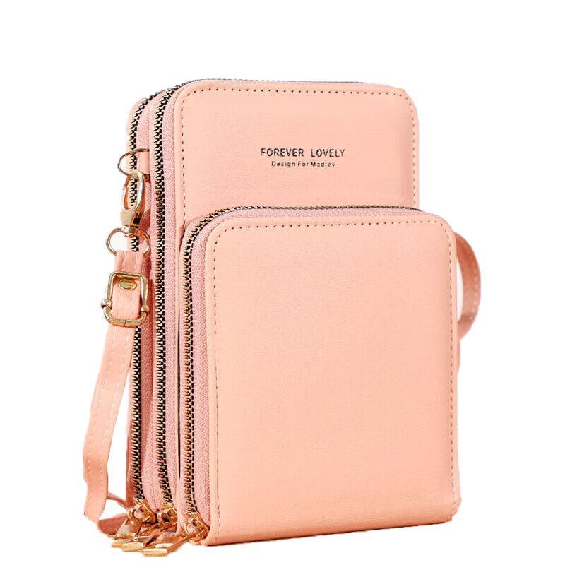 Women Crossbody Phone Purse Touch Screen Bag Rfid Blocking Wallet Shoulder Strap - Green