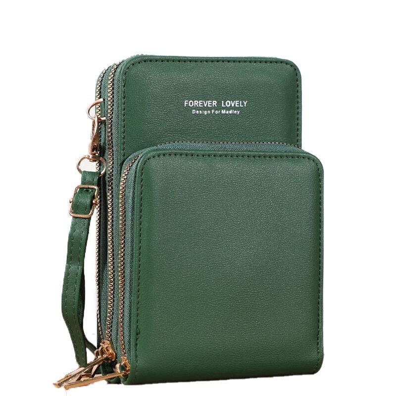 Women Crossbody Phone Purse Touch Screen Bag Rfid Blocking Wallet Shoulder Strap - Pink
