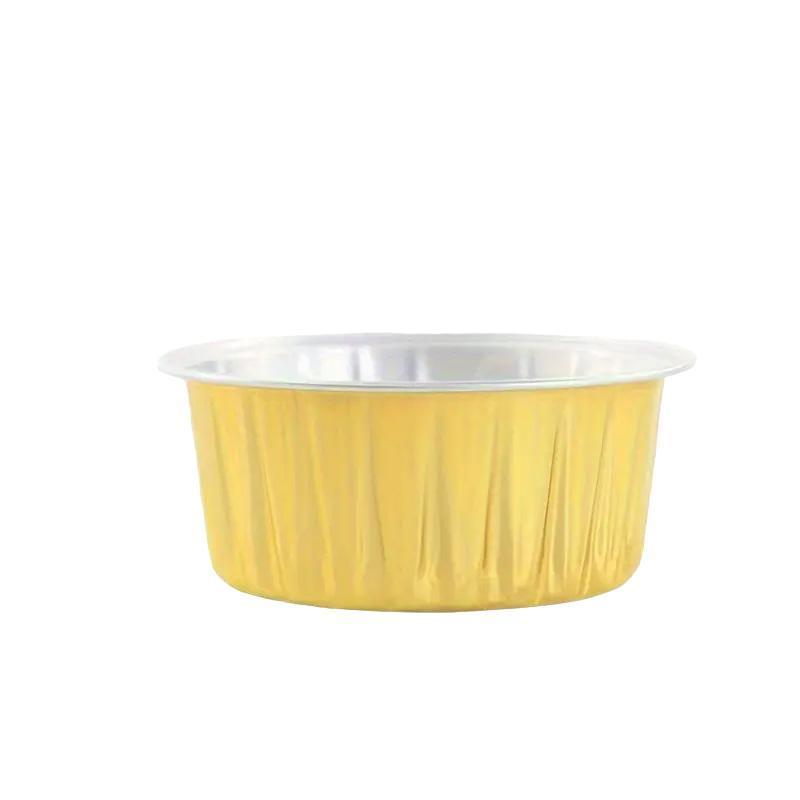 100Pcs Cake Tools Pudding Cake Aluminum Foil Baking Cups Cupcake Cup with Lids - 100pcs-Cow