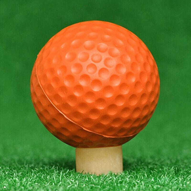 Indoor Outdoor Golf Training Foam Balls 12 Pack PU Soft Practice Accessories - Red