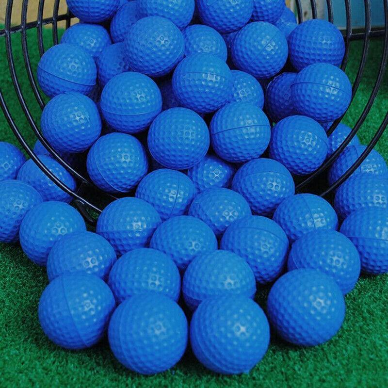 Indoor Outdoor Golf Training Foam Balls 12 Pack PU Soft Practice Accessories - Yellow