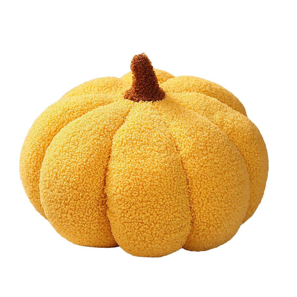 Soft Plush Pumpkin Pillow Cushion Sofa Living Room Bay Window Decor Indoor Toy - Brown