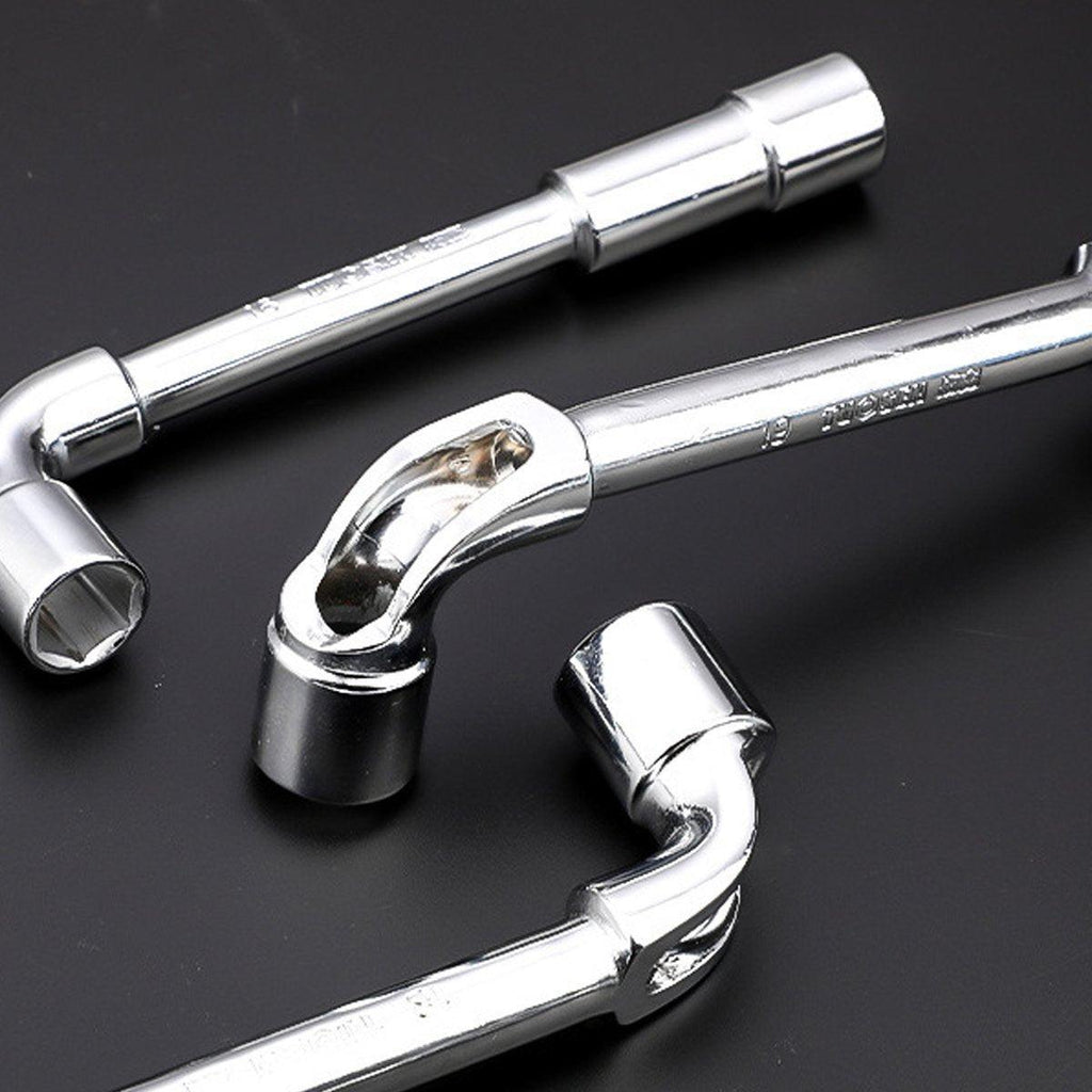 6-23mm L Shaped Socket Wrench Elbow Multi Size Hardware Repair Tool Set - 17mm