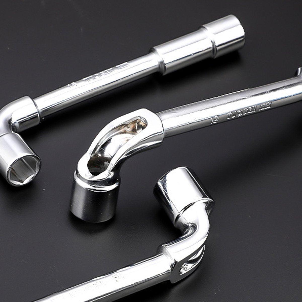 6-23mm L Shaped Socket Wrench Elbow Multi Size Hardware Repair Tool Set - 22mm