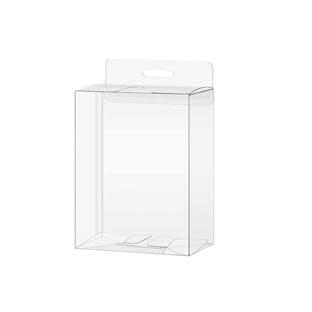 50pcs Transparent Gift Boxes with Hooks Clear Packaging Storage Containers - 10x3.2x17.5cm