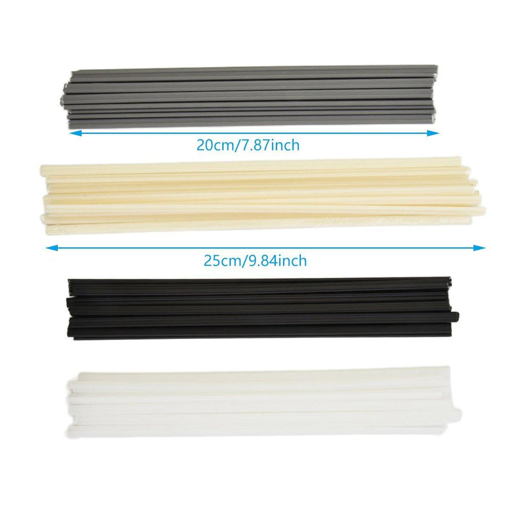 Bumper Plastic Welding Rod Torch 50CM/25CM Assorted Colours and Materials - Grey - PVC 25cm