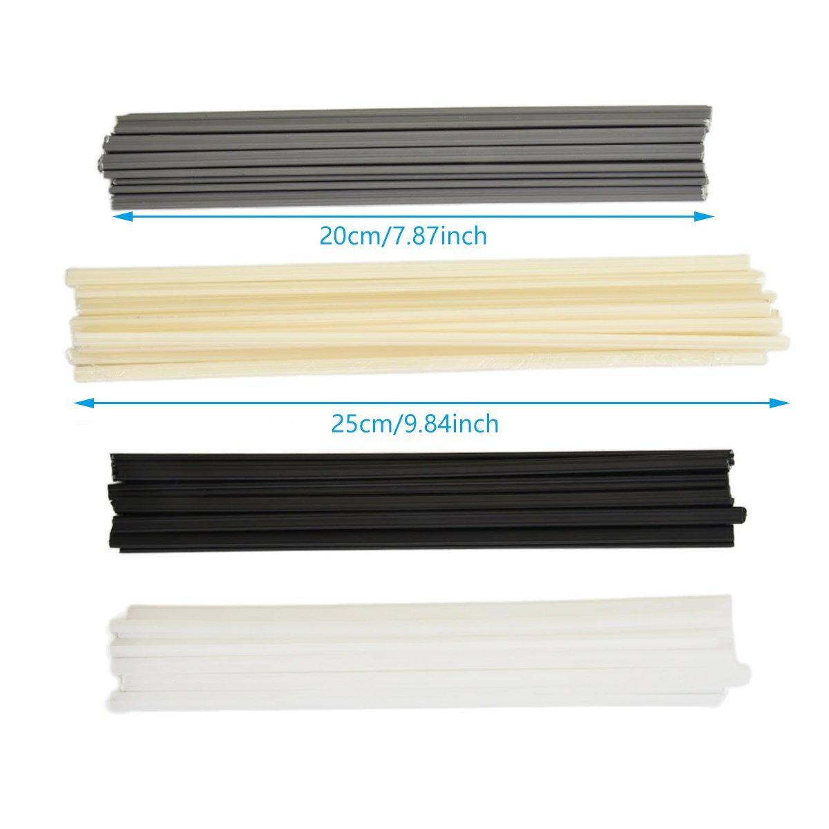 Bumper Plastic Welding Rod Torch 50CM/25CM Assorted Colours and Materials - Grey - PVC 25cm