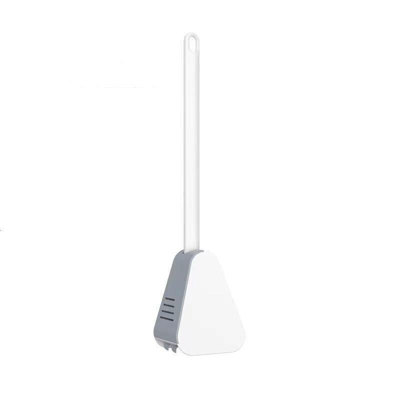 Golf Toilet Brush Long-Handled Toilet Brush Wall-Mounted Silicone Toilet Brush - White