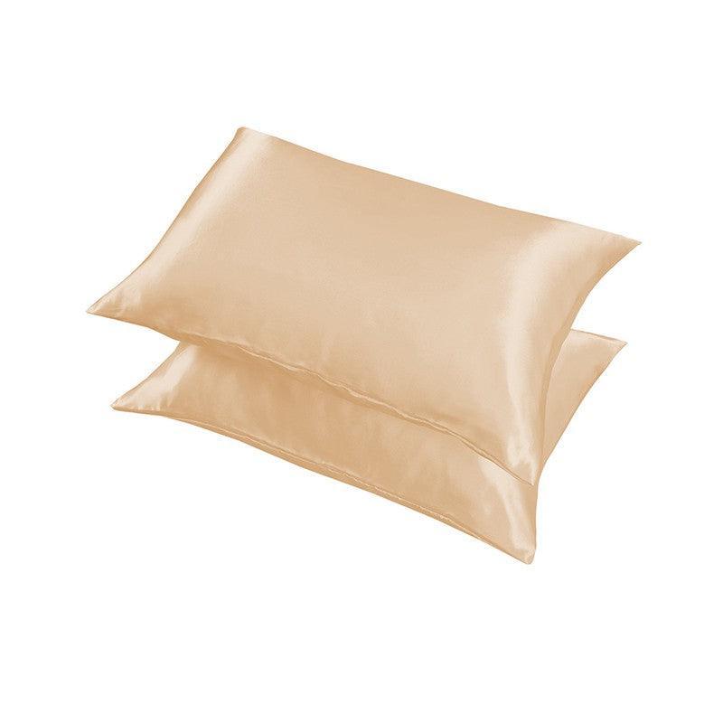 2X Satin Pillow Case Bedroom Pillowcase Cushion Covers Home Decor Luxury Slip - Grey