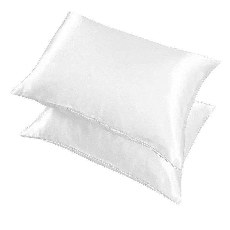 2X Satin Pillow Case Bedroom Pillowcase Cushion Covers Home Decor Luxury Slip - Ivory