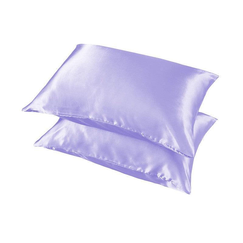 2X Satin Pillow Case Bedroom Pillowcase Cushion Covers Home Decor Luxury Slip - Light Green