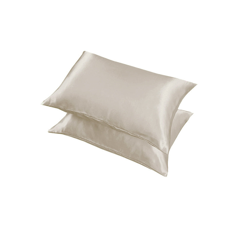 2X Satin Pillow Case Bedroom Pillowcase Cushion Covers Home Decor Luxury Slip - Light Green