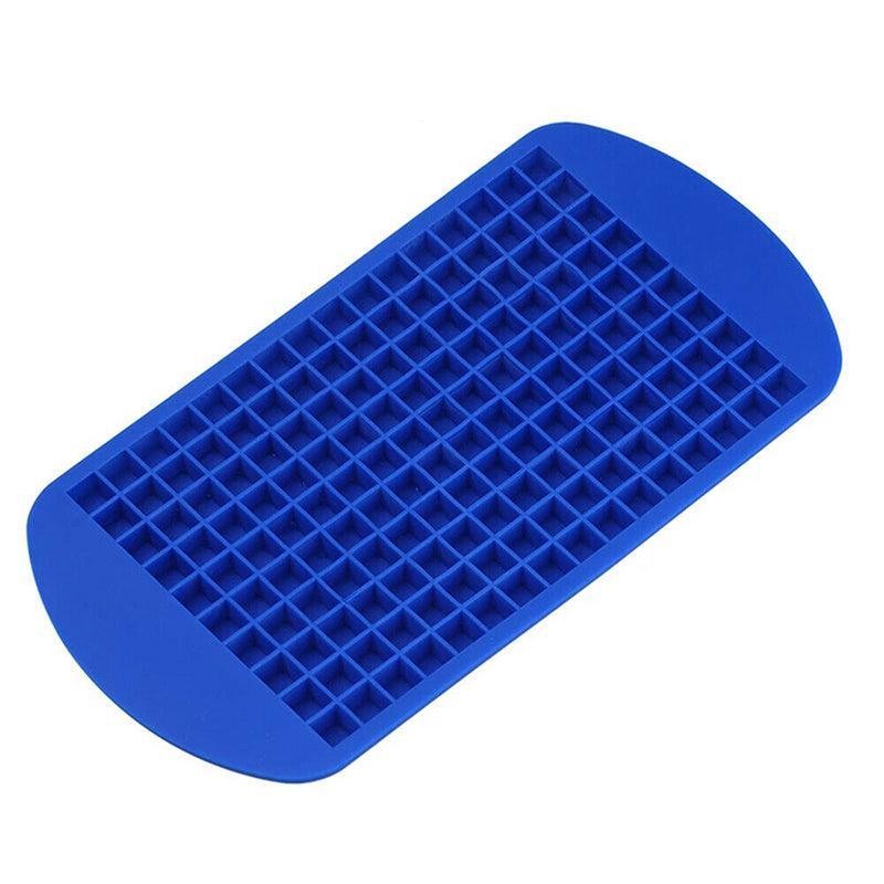 160 Grids Silicone Ice Cube Tray Ice Maker Mold Mini Frozen Cubes for Drink DIY - Red