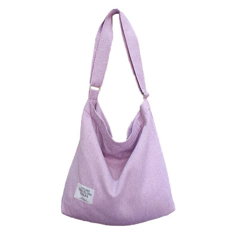 Womens Large Canvas Handbag Ladies Travel Messenger Shoulder Bag Hobo Tote Purse - Yellow