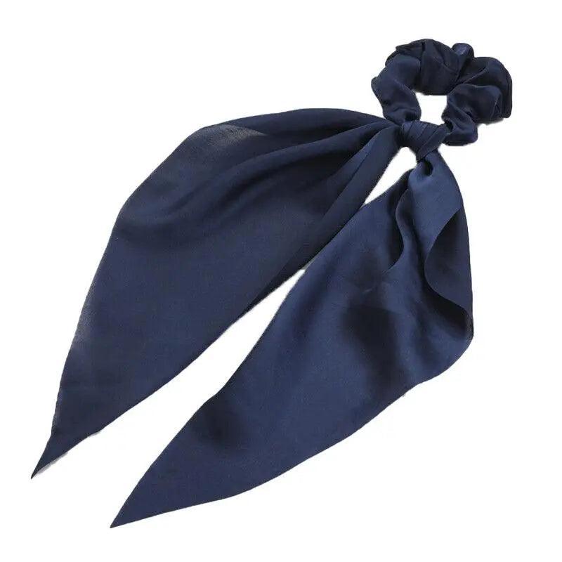 Chiffon Ponytail Scarf Bow Elastic Hair Rope Tie Scrunchies Ribbon Hair Bands - 6