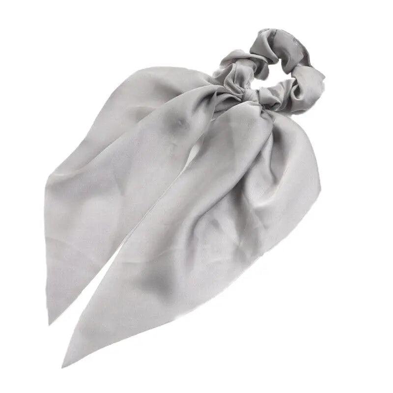 Chiffon Ponytail Scarf Bow Elastic Hair Rope Tie Scrunchies Ribbon Hair Bands - 14