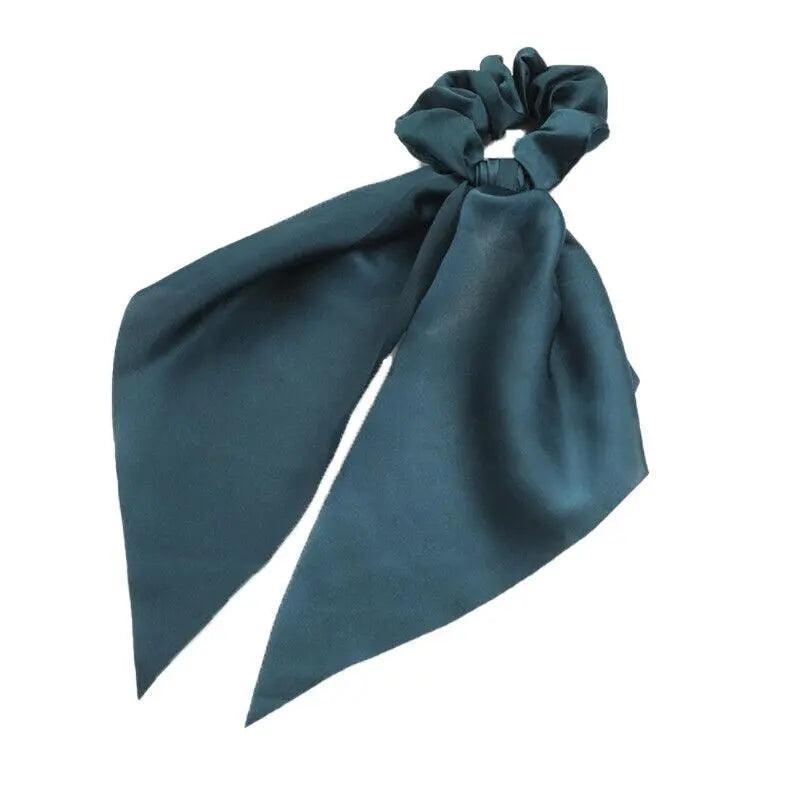 Chiffon Ponytail Scarf Bow Elastic Hair Rope Tie Scrunchies Ribbon Hair Bands - 14
