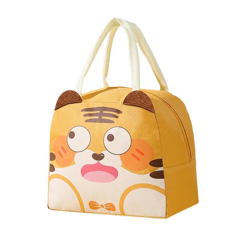 Oxford Portable Insulated Thermal Cooler Lunch Box Carry Picnic Case Storage Bag - Beige