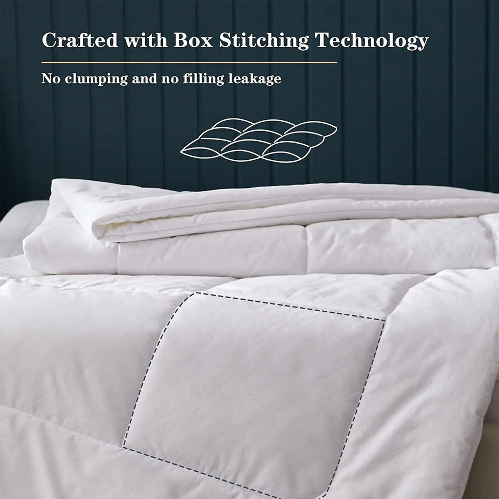 Luxury Hotel Quilt Core – Soft Microfiber Down Alternative Comforter for All Seasons - 245x210cm-Brushed