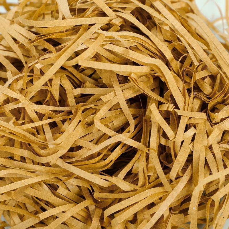 500g Colorful Raffia Paper Shreds Gift Box Filler Decorative Packaging - 5Packs-Beige