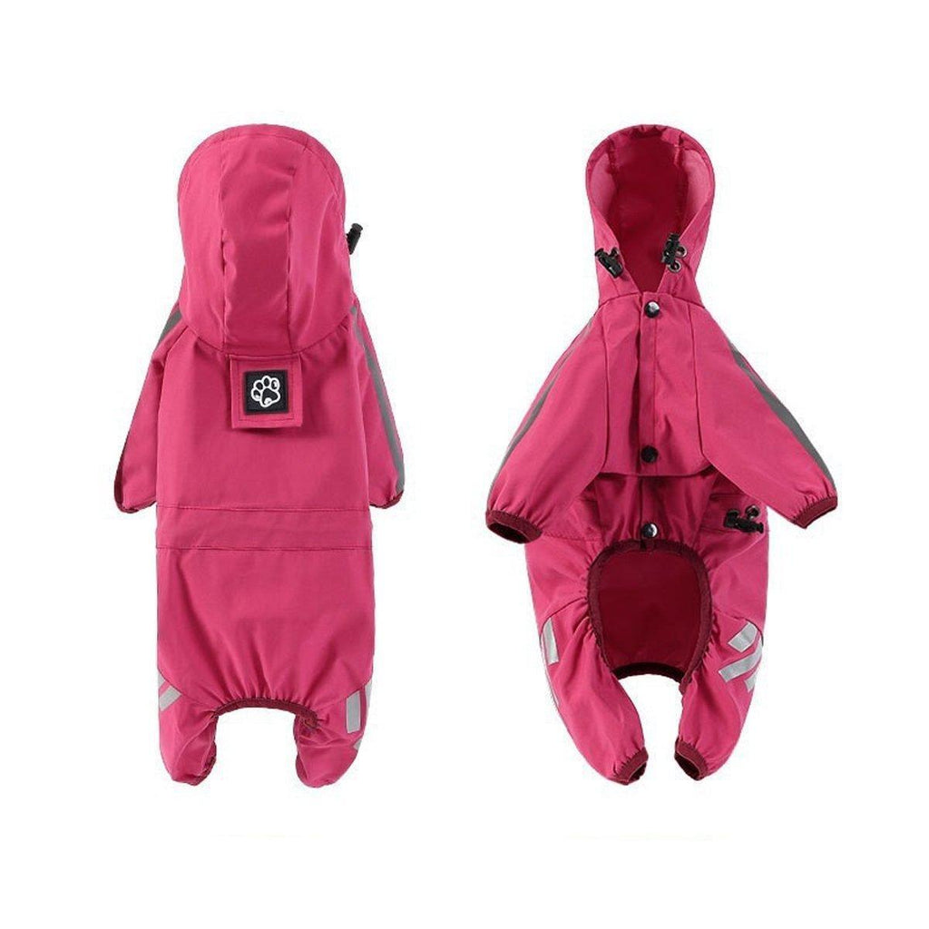 Waterproof Four Corner Pet Raincoats In Large Medium And Small Sizes Are Suitable For Dogs - Orange - M