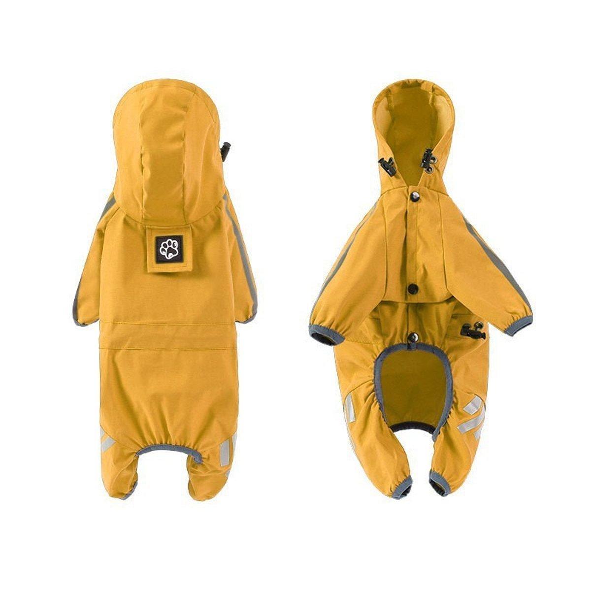 Waterproof Four Corner Pet Raincoats In Large Medium And Small Sizes Are Suitable For Dogs - Blue - S