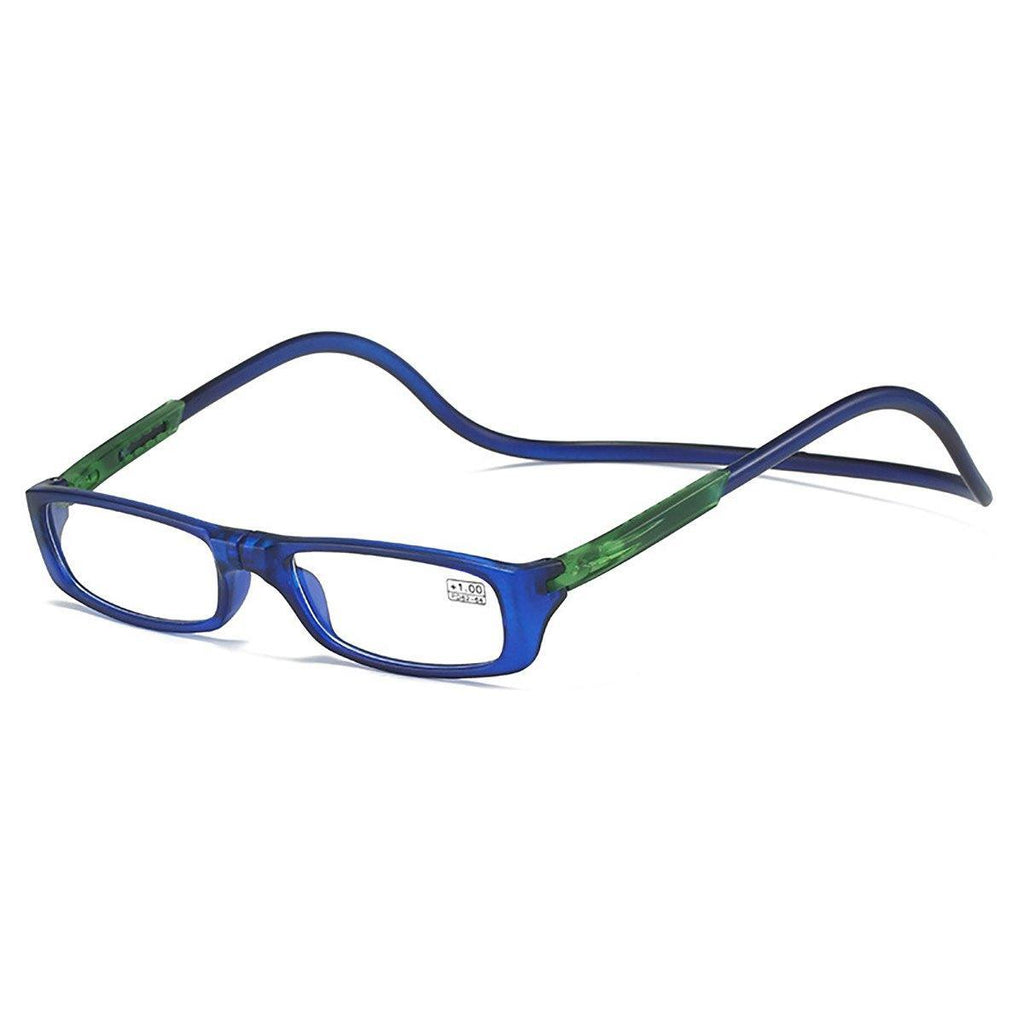 Folding Reading Glasses for Elderly Convenient Neck Hanging Portable Eyewear - Black-300