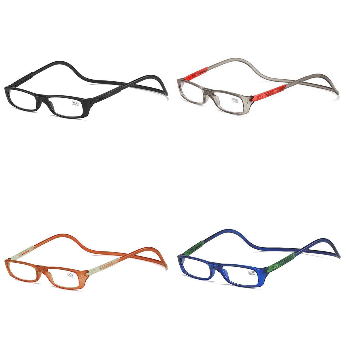 Folding Reading Glasses for Elderly Convenient Neck Hanging Portable Eyewear - Blue-250