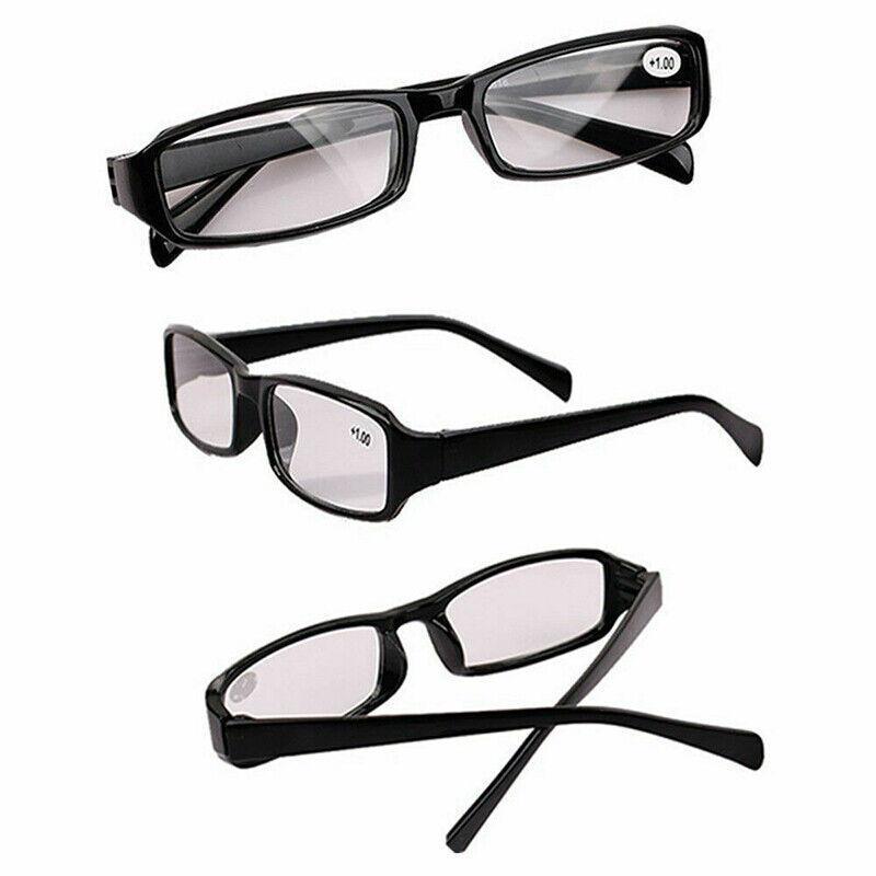 6 Pairs Mens Ladies Wayfarer Frame Magnifying Reading Glasses Au - +4.00