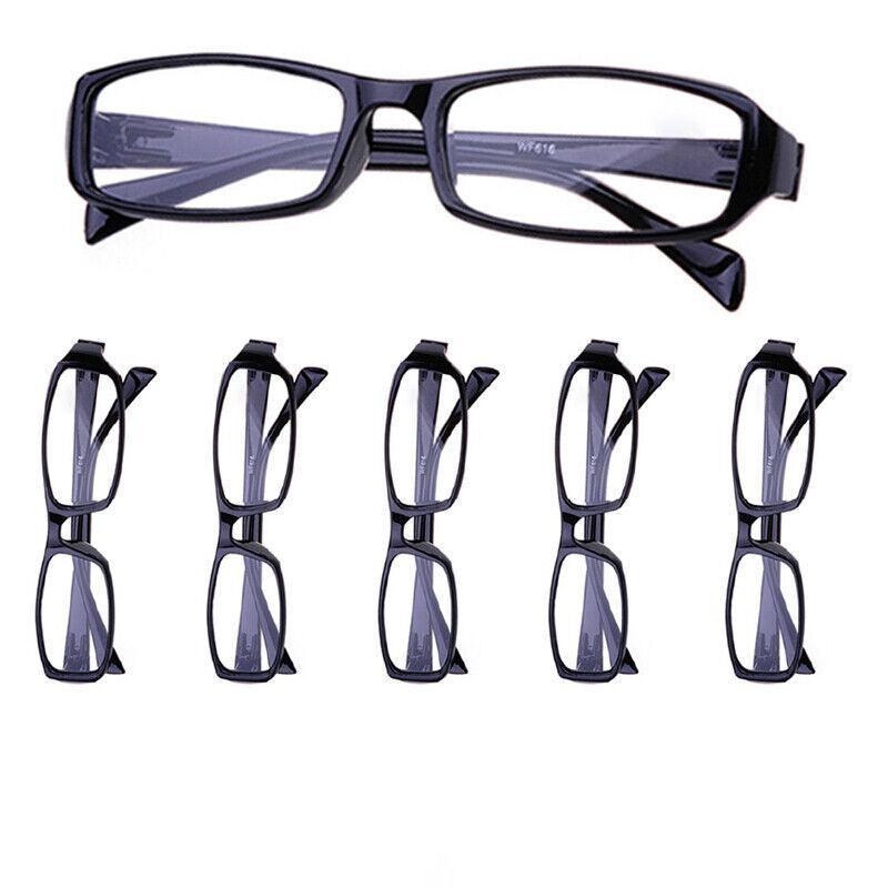 6 Pairs Mens Ladies Wayfarer Frame Magnifying Reading Glasses Au - +4.00
