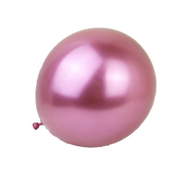 Metallic Latex Balloons 12 Inch Chrome Party Balloons for Birthday Wedding Decoration - Red 50PCS