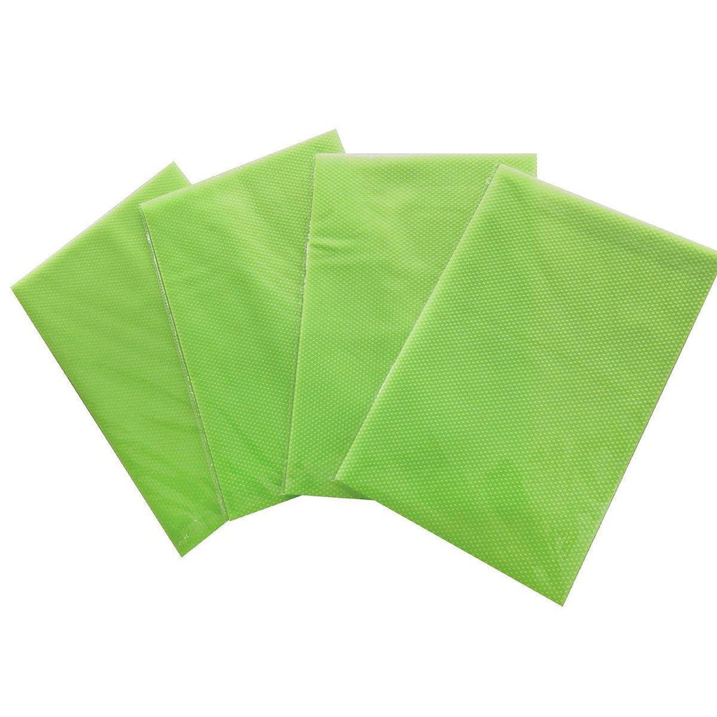 4PCS Cuttable Kitchen Anti-slip Mat Anti-fouling Refrigerator Drawer Liner Mat - Blue