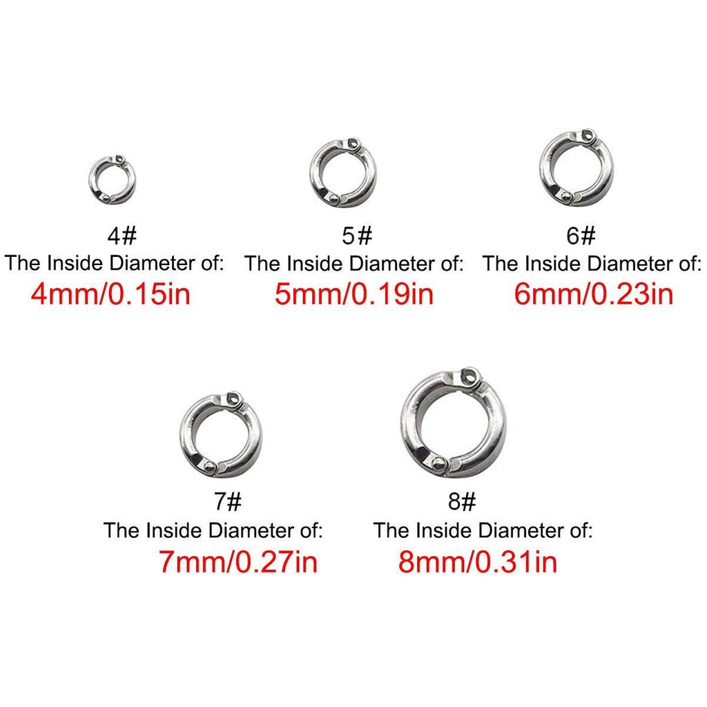 Parrot Leg Ring Anti Slip Bird Anklet Elastic Rope with Alloy Fasteners Supplies - 5mm