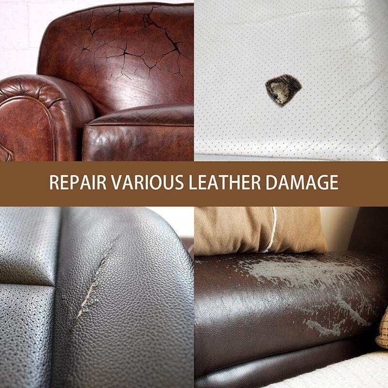 dvanced Leather Repair Gel Kit Filler for Sofa Auto Interior and Scratch Restoration - Blue