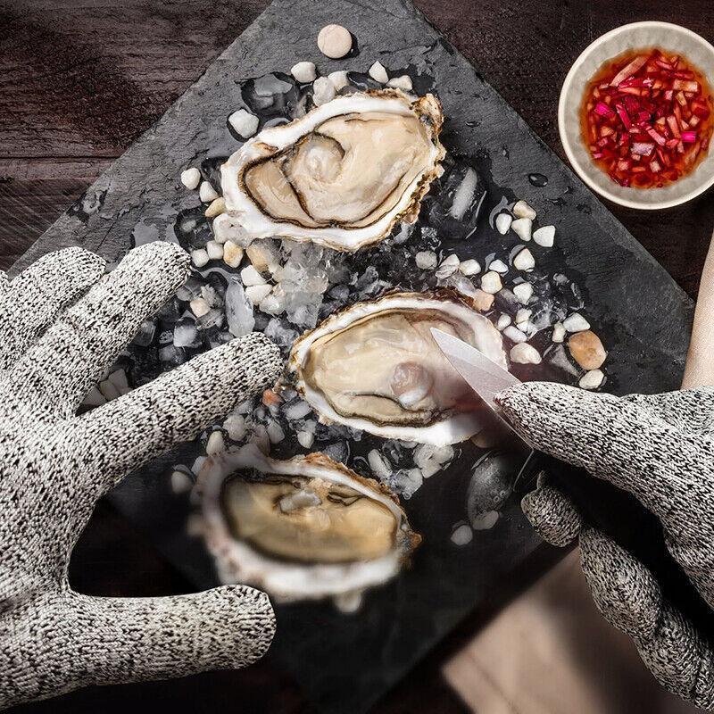 Cut Resistant Gloves Anti-Cutting Food Grade Level 5 Kitchen Butcher Protection - M (23CM)