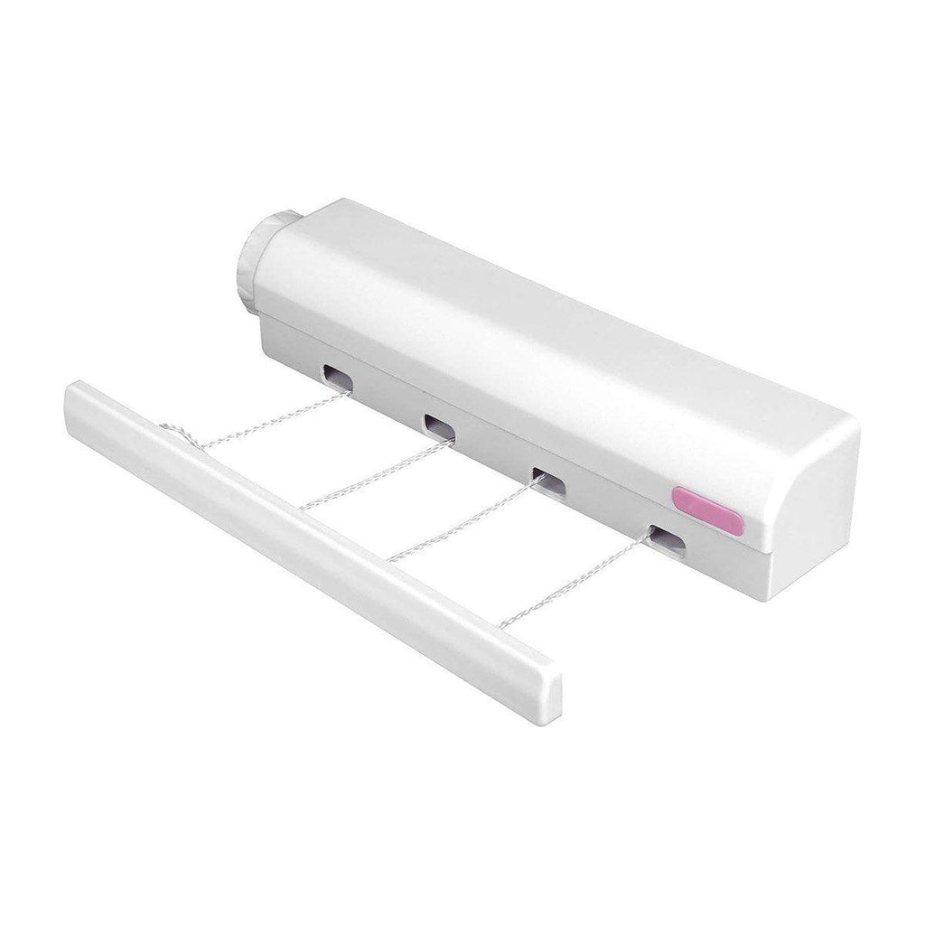 Wall Mounted Clothes Hanger Dryer Clothesline Laundry Washing Line Drying Rack - 4lines