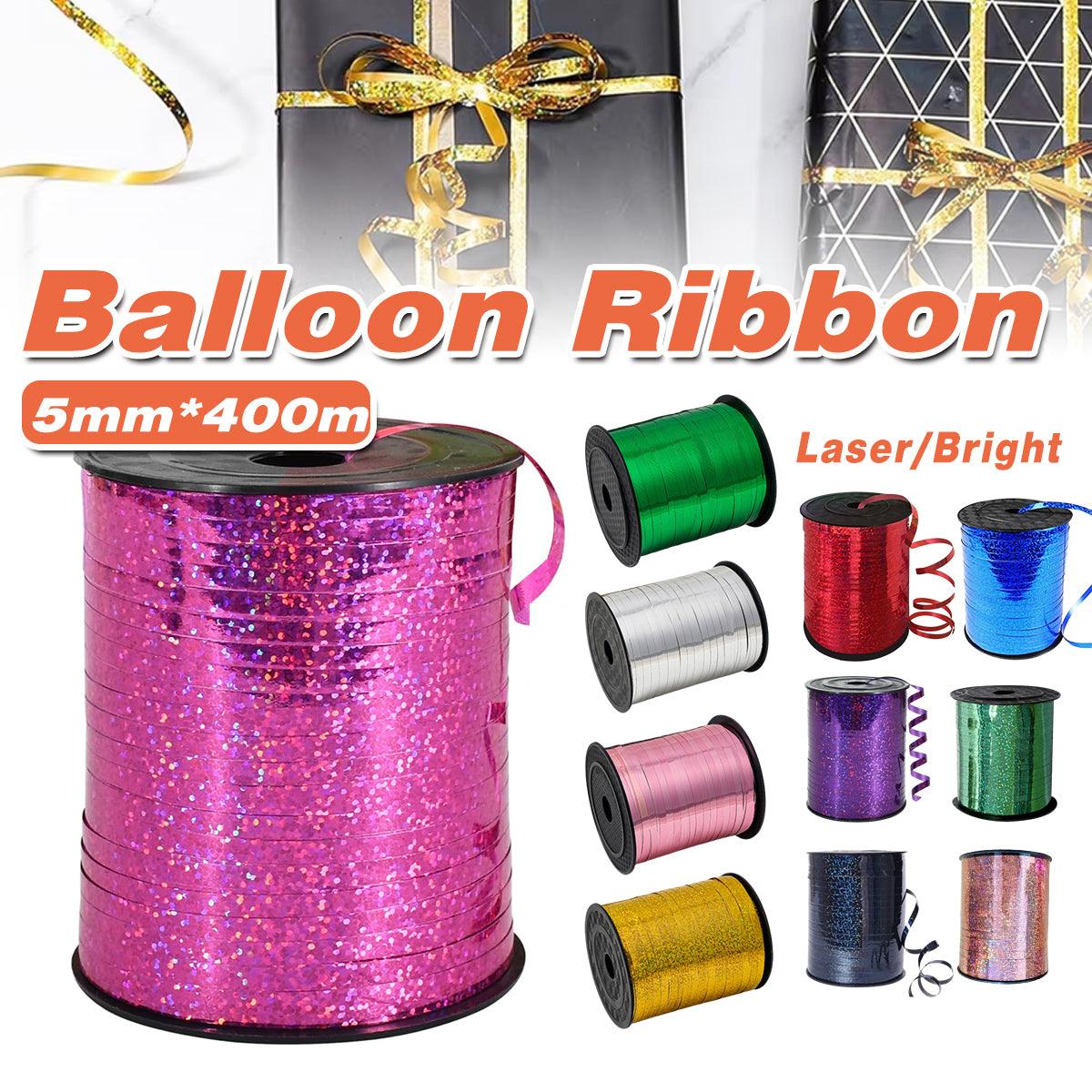 5mm Balloon Ribbon Curling Party String Gift Wrap Decoration Birthday Wedding - Laser-Red