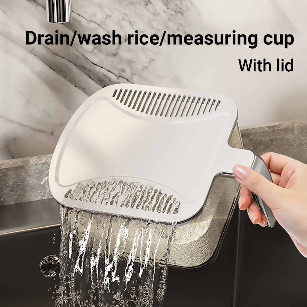 Rice Cereal Dispenser 10KG Grain Container Auto Food Storage Box Measuring Cup